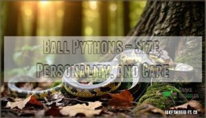 ball pythons – size, personality, and care