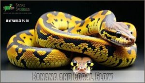 banana and coral glow