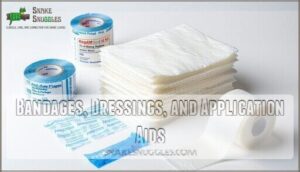 bandages, dressings, and application aids