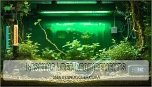 basking area requirements