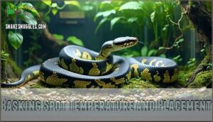 basking spot temperature and placement