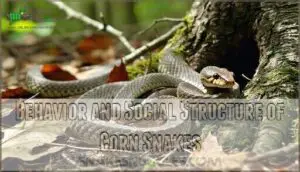 behavior and social structure of corn snakes