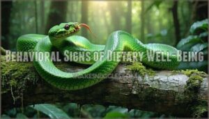behavioral signs of dietary well-being
