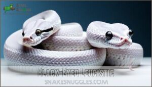 black-eyed leucistic