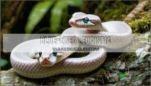 blue-eyed leucistic