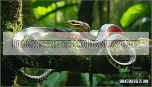 boa constrictor and its subspecies boa constrictor and its subspecies