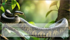 boa constrictor lifespan and longevity