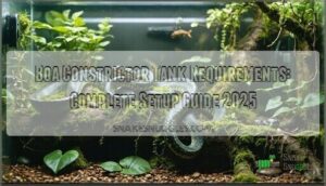 boa constrictor tank requirements