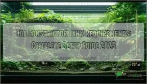 boa constrictor tank requirements