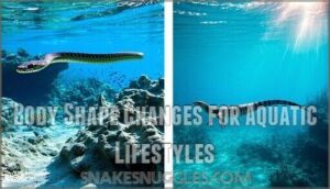 body shape changes for aquatic lifestyles