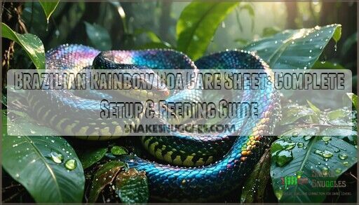 Brazilian Rainbow Boa Care Sheet: Complete Setup & Feeding Guide