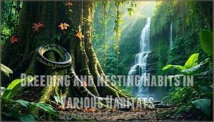 breeding and nesting habits in various habitats