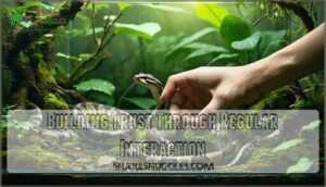 building trust through regular interaction