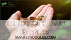 building trust with your corn snake