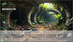 burrowing and habitat modification