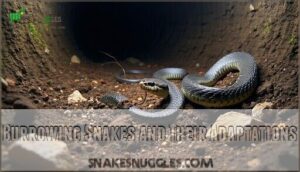 burrowing snakes and their adaptations