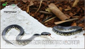 calcium sand and impaction dangers