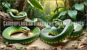 camouflage in different snake species