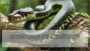 camouflaging and skin shedding