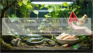 can pet snakes eat chicken