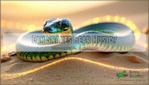 can snakes hear music