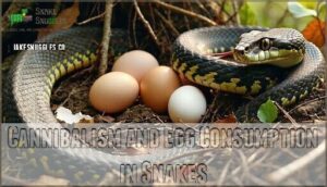 cannibalism and egg consumption in snakes