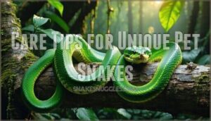 care tips for unique pet snakes