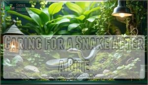 caring for a snake after a bite