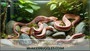 caring for newborn rosy boas