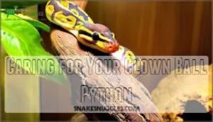 caring for your clown ball python caring for your clown ball python