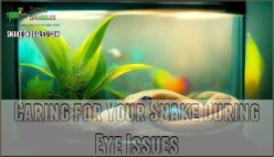 caring for your snake during eye issues