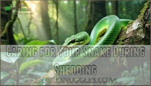 caring for your snake during shedding