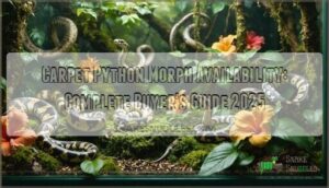 carpet python morph availability