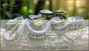 carpet python subspecies and their traits