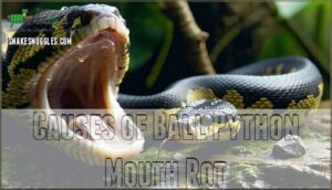 causes of ball python mouth rot