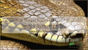 causes of snake skin infection