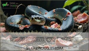 causes of snake skin infections