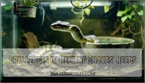 challenges in meeting snakes' needs