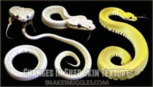 changes in shed skin texture