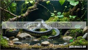changes in snake behavior