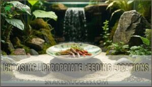 choosing appropriate feeding locations
