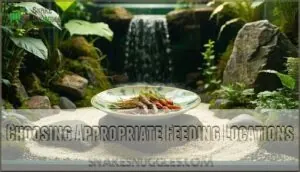 choosing appropriate feeding locations choosing appropriate feeding locations
