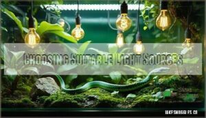 choosing suitable light sources
