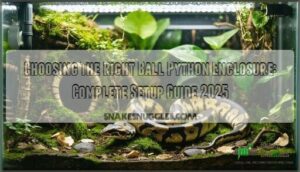 choosing the right ball python enclosure