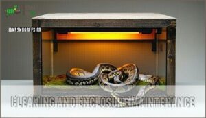 cleaning and enclosure maintenance