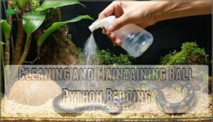 cleaning and maintaining ball python bedding
