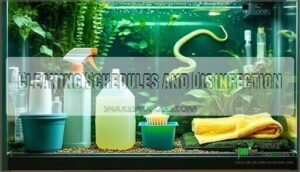 cleaning schedules and disinfection