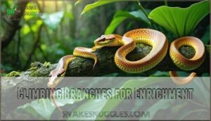 climbing branches for enrichment