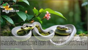 cloacal prolapse and digestive problems
