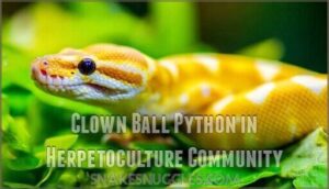 clown ball python in herpetoculture community